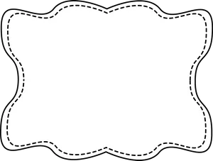 Decorative Blackand White Frame PNG Image