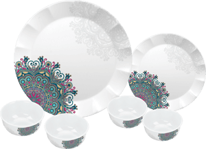 24 Pc Dora Dinner Set - Plate, HD Png Download PNG image with transparent background