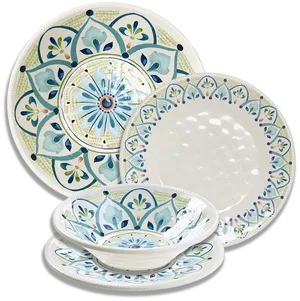 Decorative Dinnerware Set Design PNG Image