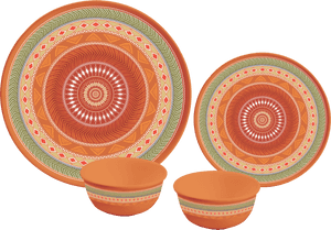 18 Pc Rnd Persian Terra Cotta Matt Dinner Set , Png - Dinner Set Servewell, Transparent Png PNG image with transparent background