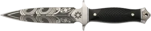 Decorative Engraved Dagger Design PNG Image