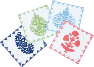 Decorative Fabric Napkins Set PNG Image