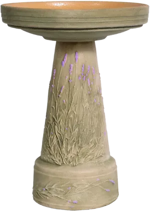 Decorative Garden Birdbath PNG Image