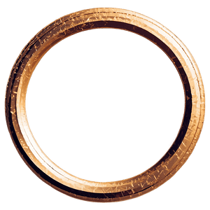 Decorative Gold Circle Frame PNG 90 PNG