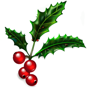 Decorative Holly PNG agt PNG