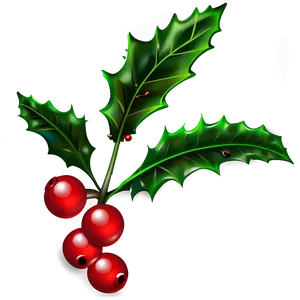 Decorative Holly Png Agt PNG Image