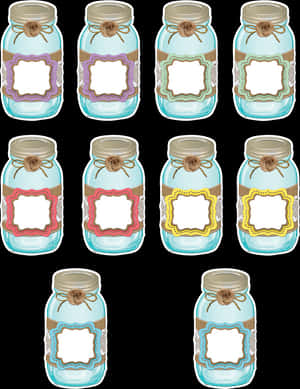 Shabby Chic Mason Jars Accents, HD Png Download PNG with transparent background