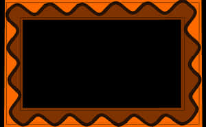 Decorative Orange Frame PNG