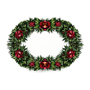 Decorative Oval Wreath PNG gvu2 PNG