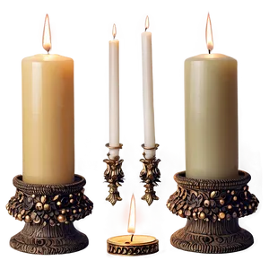 Decorative Pillar Candle Png 05242024 PNG Image