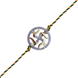 Decorative Rakhi Bracelet Design PNG Image