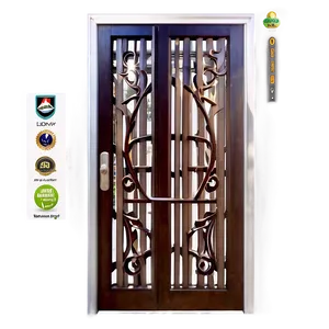 Decorative Screen Door Png Pgw58 PNG Image