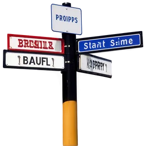 Decorative Street Signs Png Mtq2 PNG Image