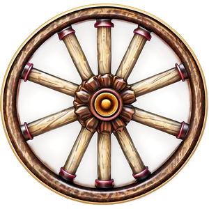 Decorative Wagon Wheel Clipart Png 49 PNG Image