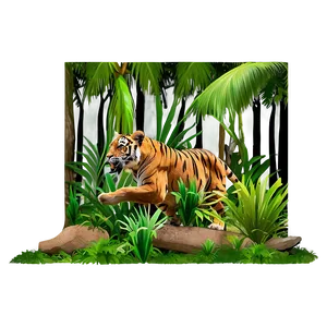 Deep Jungle Animal Chase Png 06112024 PNG Image