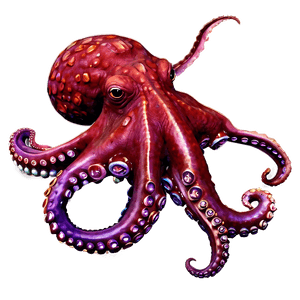 Deep Sea Octopus PNG amo35 PNG image with transparent background