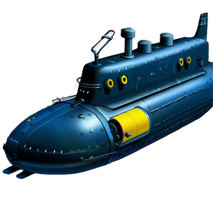 Deep Sea Submarine PNG hod3 PNG with transparent background
