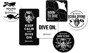 Deepblu Diving Stickersand Patches PNG Image