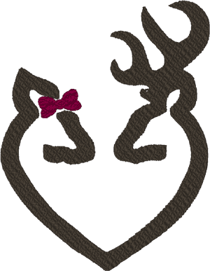 Deer In Shape Of Heart, HD Png Download PNG