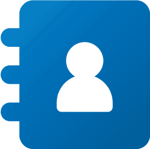 Default Contact Icon PNG with transparent background