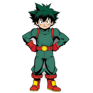 Deku Fighting Stance PNG 45 PNG image with transparent background