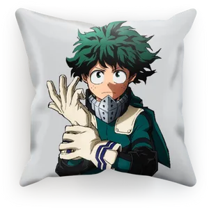 Deku Hero Costume Pillow PNG Image