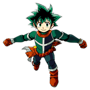 Deku Hero Landing PNG vlq74 PNG image with transparent background