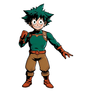 Deku Hero Pose PNG 99 PNG image with transparent background