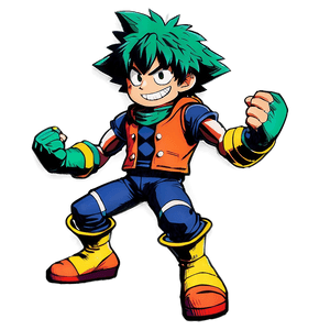 Deku Heroic Stance PNG 05062024 PNG image with transparent background