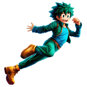 Deku Jumping PNG 05062024 PNG image with transparent background