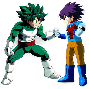 Deku vs Villain PNG spg69 PNG image with transparent background
