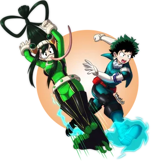 Dekuand Froppy Action Pose PNG Image