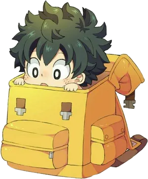 Dekuin School Bag Illustration PNG Image