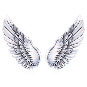 Delicate Angel Wings Pattern PNG rwt PNG image with transparent background