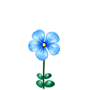 Delicate Blue Flower PNG 05242024 PNG image with transparent background