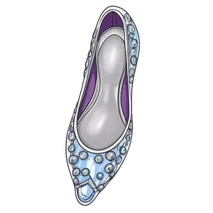 Delicate Glass Slipper Drawing Png 53 PNG Image