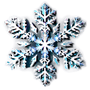 Delicate Snowflake Silhouette PNG 05252024 PNG