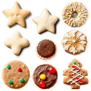 Delicious Christmas Cookie Assortment Png Jjw PNG Image