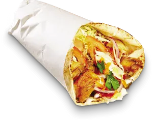 Delicious Shawarma Wrap.jpg PNG Image