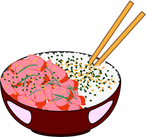 Clip Freeuse Library Rice Clipart Sushi Bowl Free On - Poke Bowl Clip Art PNG image with transparent background