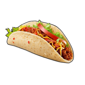 Delicious Taco PNG pry PNG with transparent background