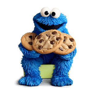 Delightful Cookie Monster PNG 05212024 PNG image with transparent background