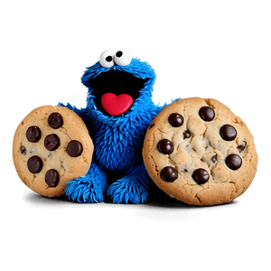 Delightful Cookie Monster PNG 05212024 PNG image with transparent background