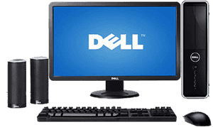 Dell Desktop Setup PNG image with transparent background
