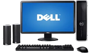 Dell Desktop Setup PNG Image