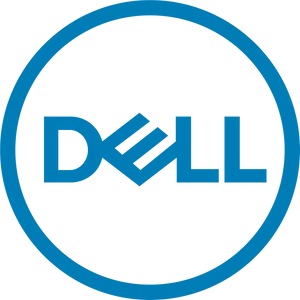 Dell Logo Blue Background PNG Image