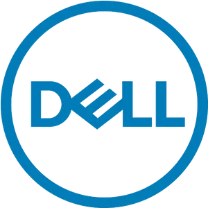 Dell Logo Blue Background PNG Image