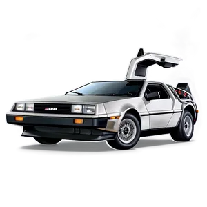 Delorean Pop Culture Icon Tribute Png Twl PNG Image