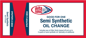 Semi-synthetic Oil Change - Delta Sonic, HD Png Download PNG image with transparent background