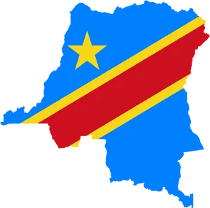 Democratic Republicof Congo Flag Map PNG Image